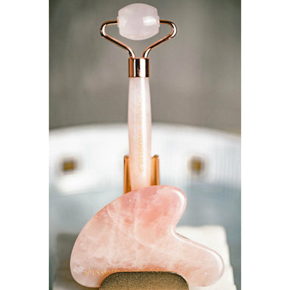 Rose quartz roller